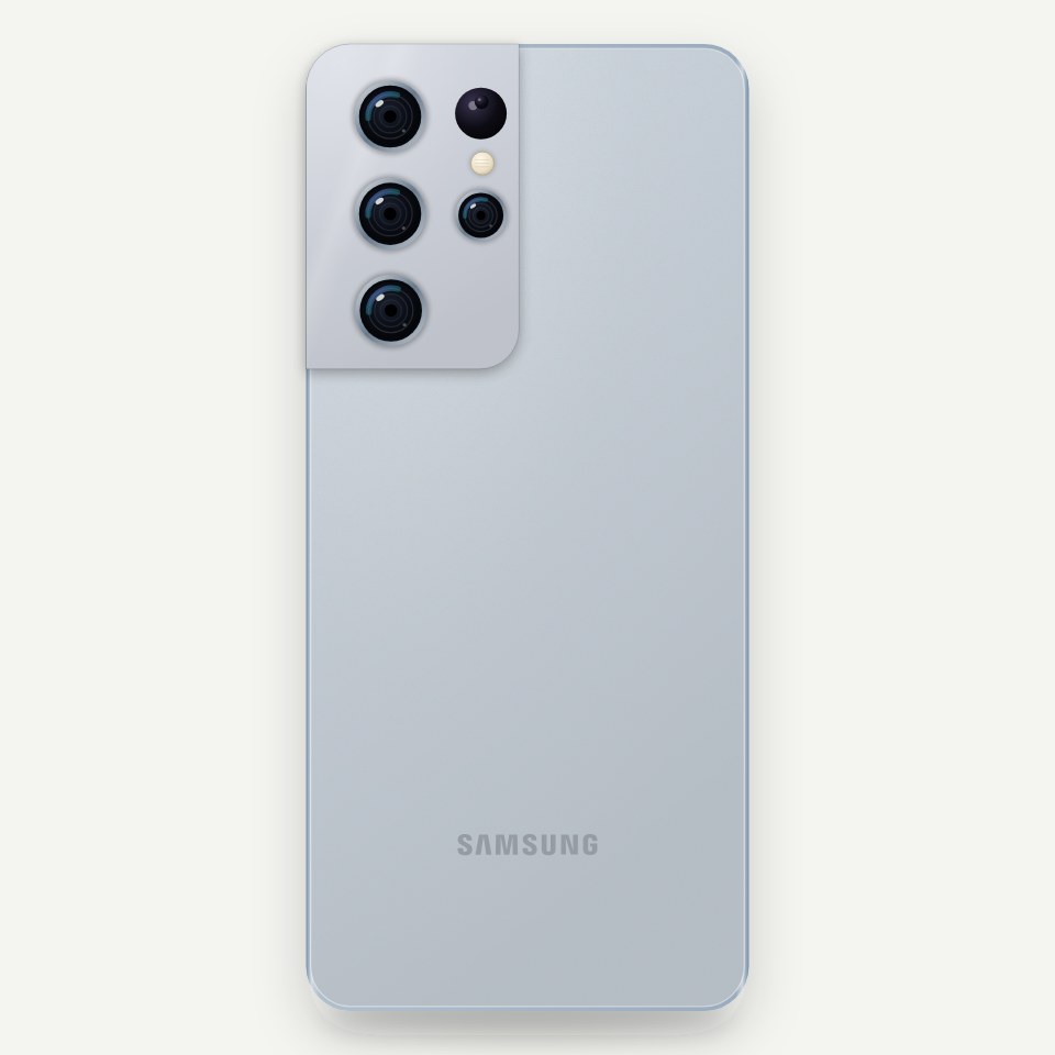 Product visualisation of Samsung Galaxy S21 Ultra 5G