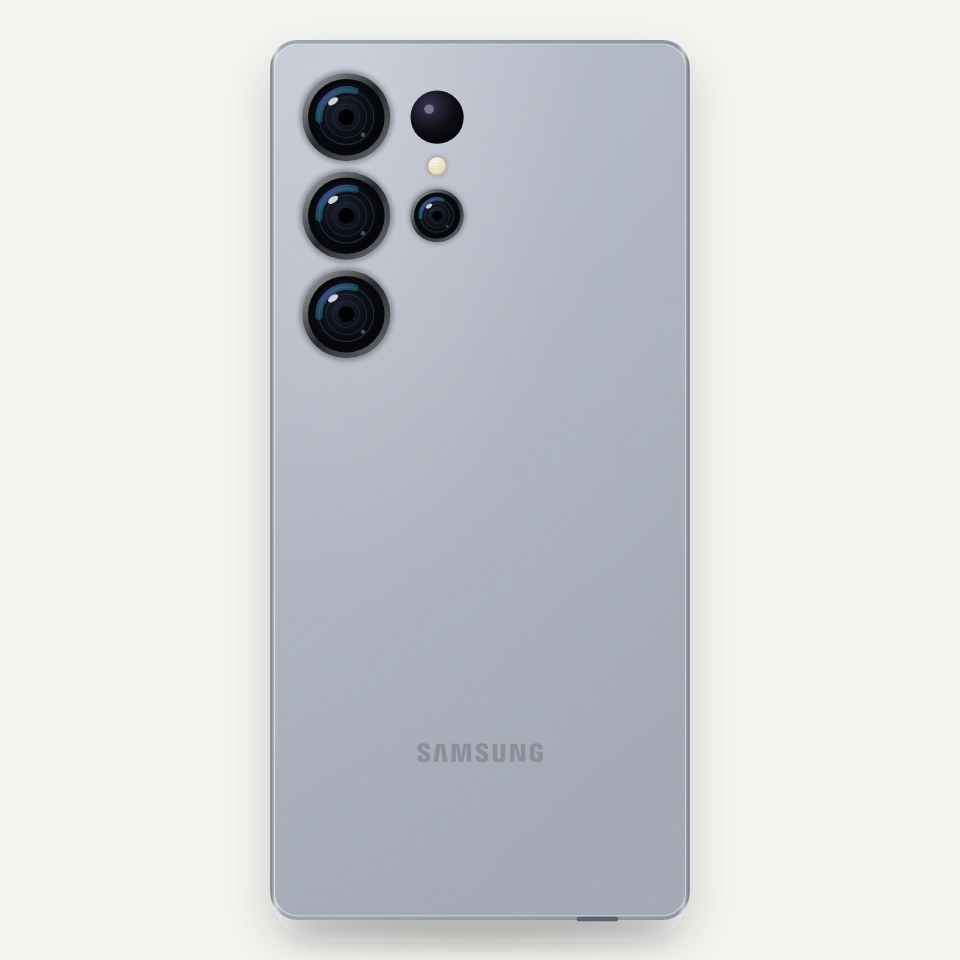 Product visualisation of Samsung Galaxy S25 Ultra for valuation