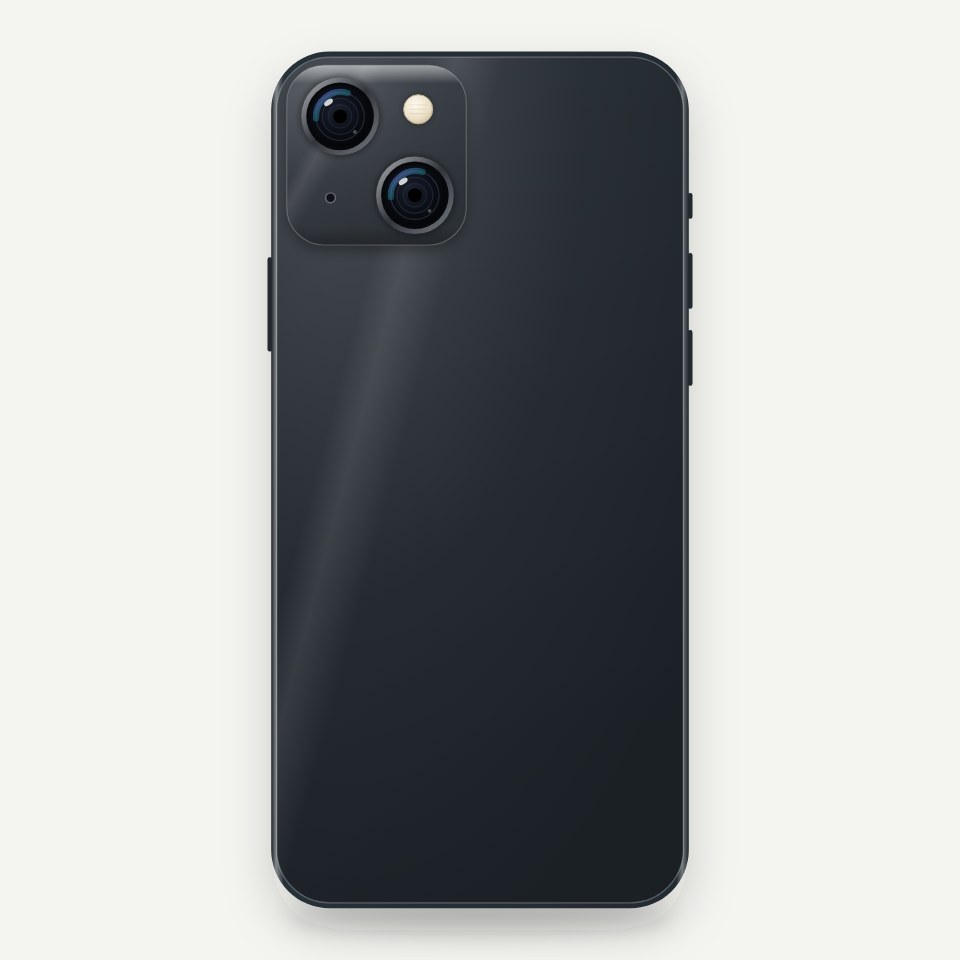 Product visualisation of Apple iPhone 13 mini for valuation