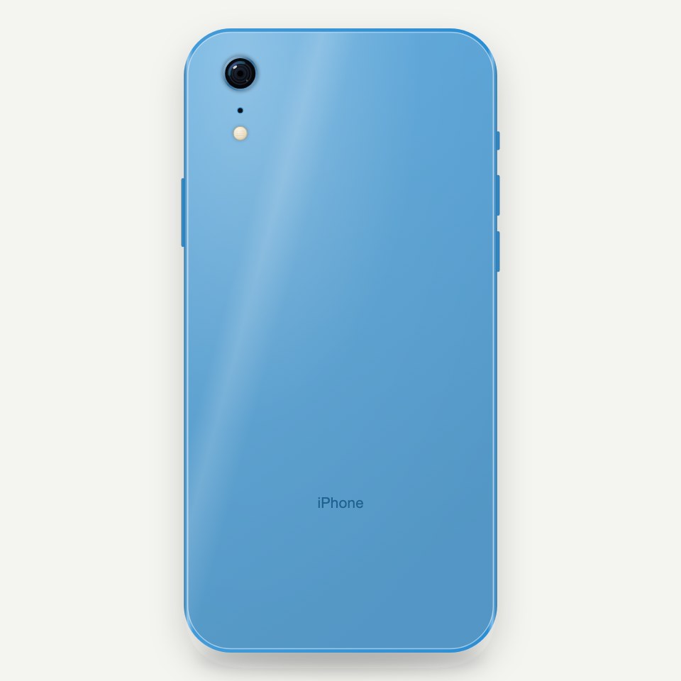 Product visualisation of Apple iPhone XR for valuation